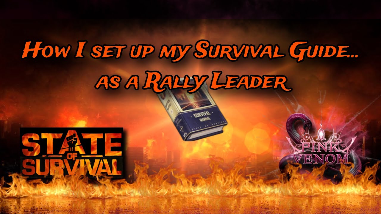 How I set up my Survival Guide, as a Rally Leader | State of Survival | Pink Venom