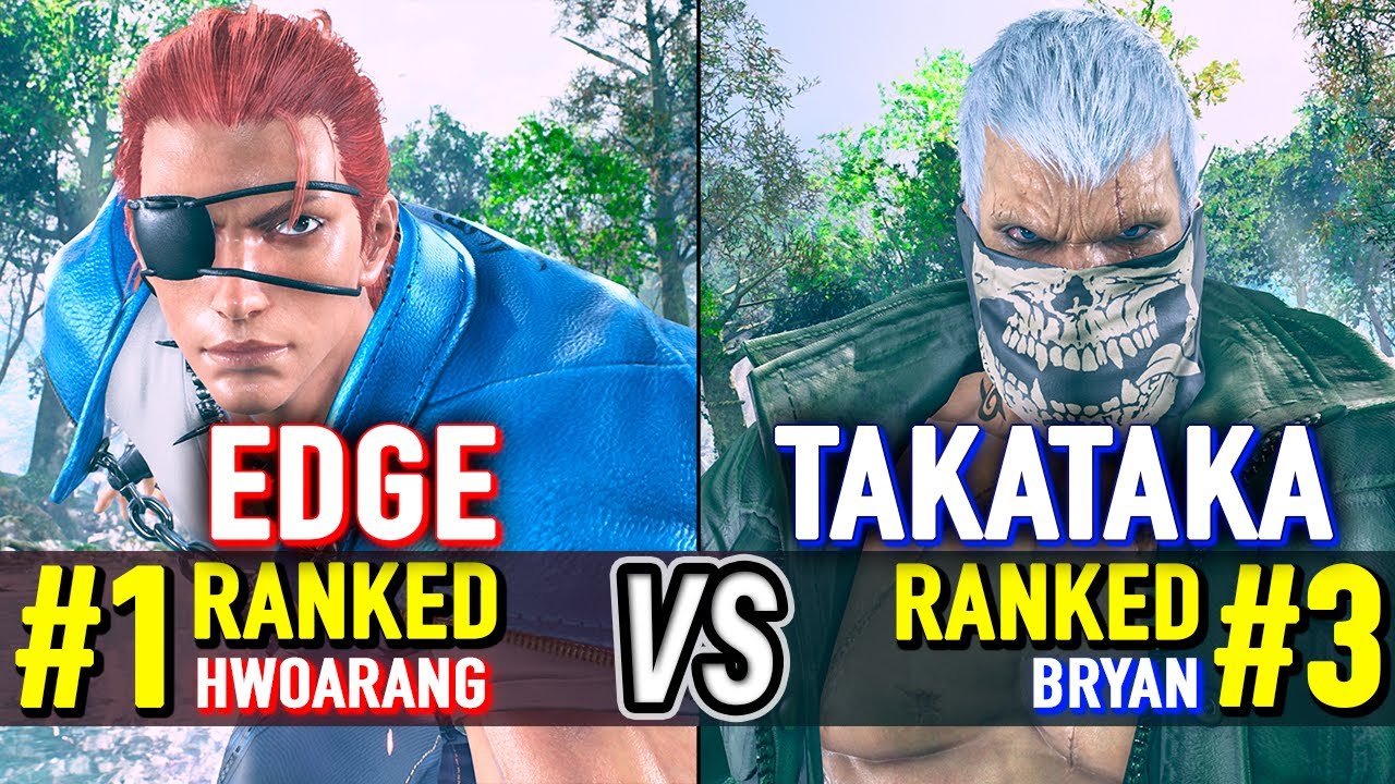 T8 🔥 EDGE (#1 Ranked Hwoarang) vs TAKATAKA (#3 Ranked Bryan) 🔥 Tekken 8 High Level Gameplay
