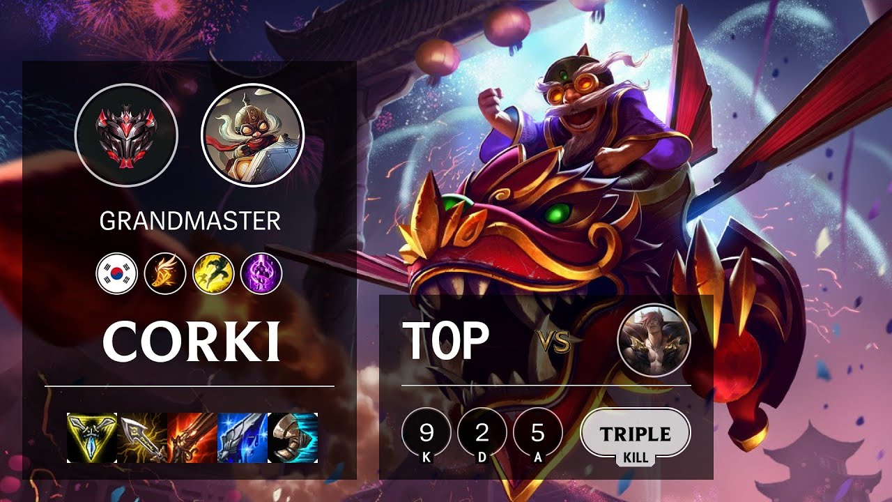 Corki Top vs Sett - KR Grandmaster Patch 10.12