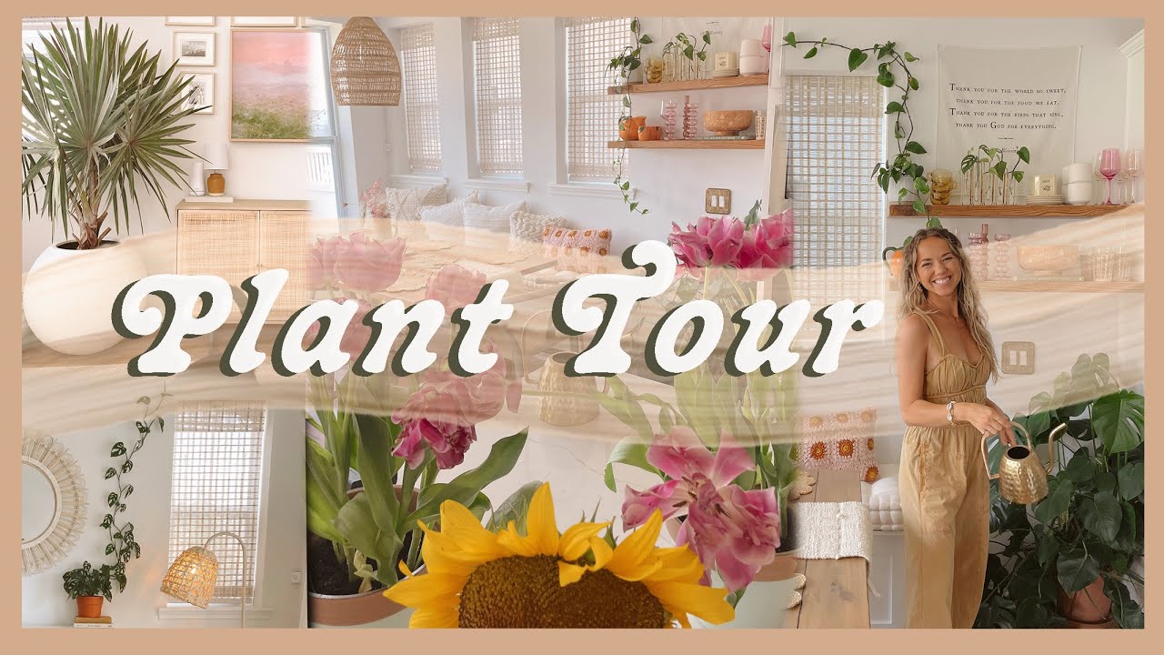 HOUSE PLANT TOUR | favorite indoor plants, spring garden highlights, & natural fertilizer ideas 🌿