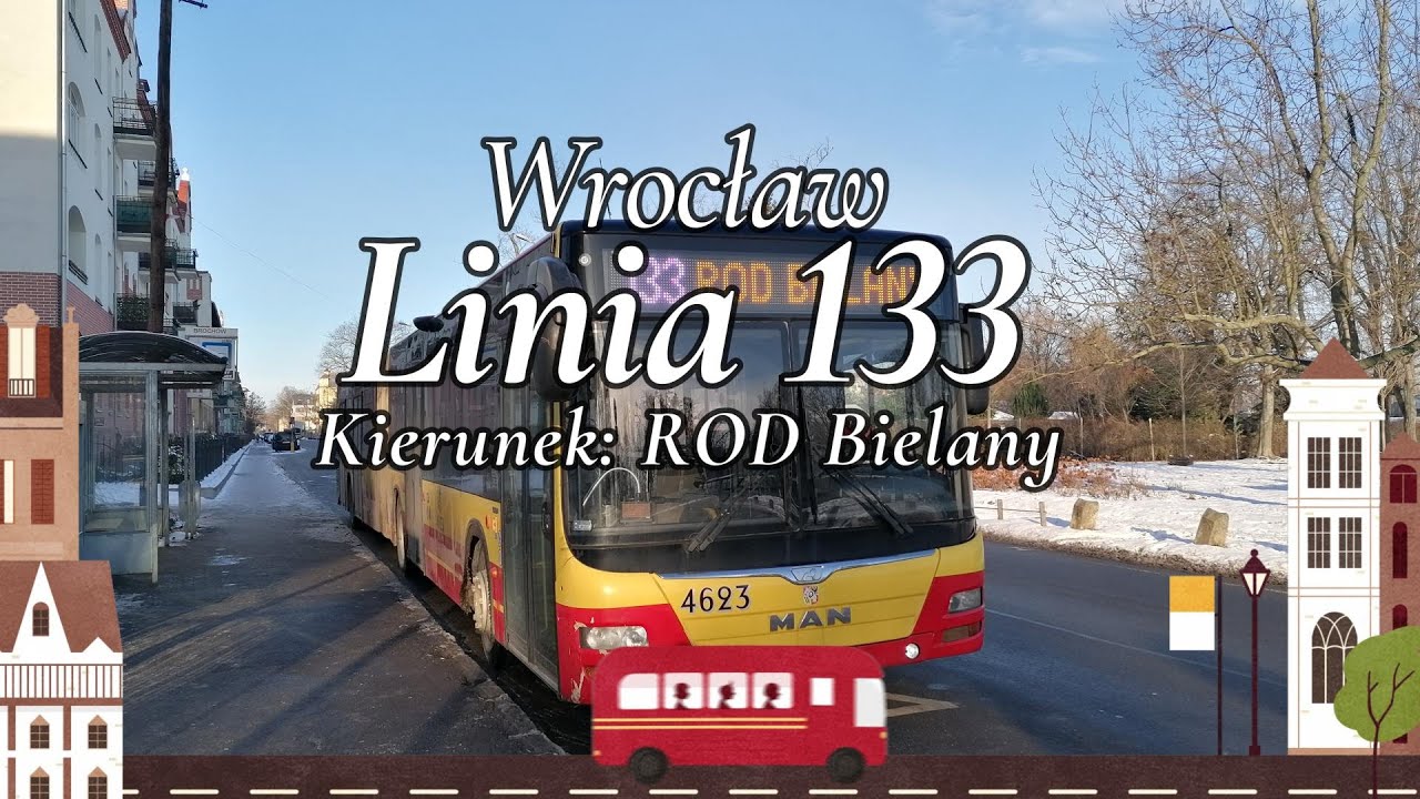 Wrocław, linia 133 w kierunku ROD Bielany [cabview]