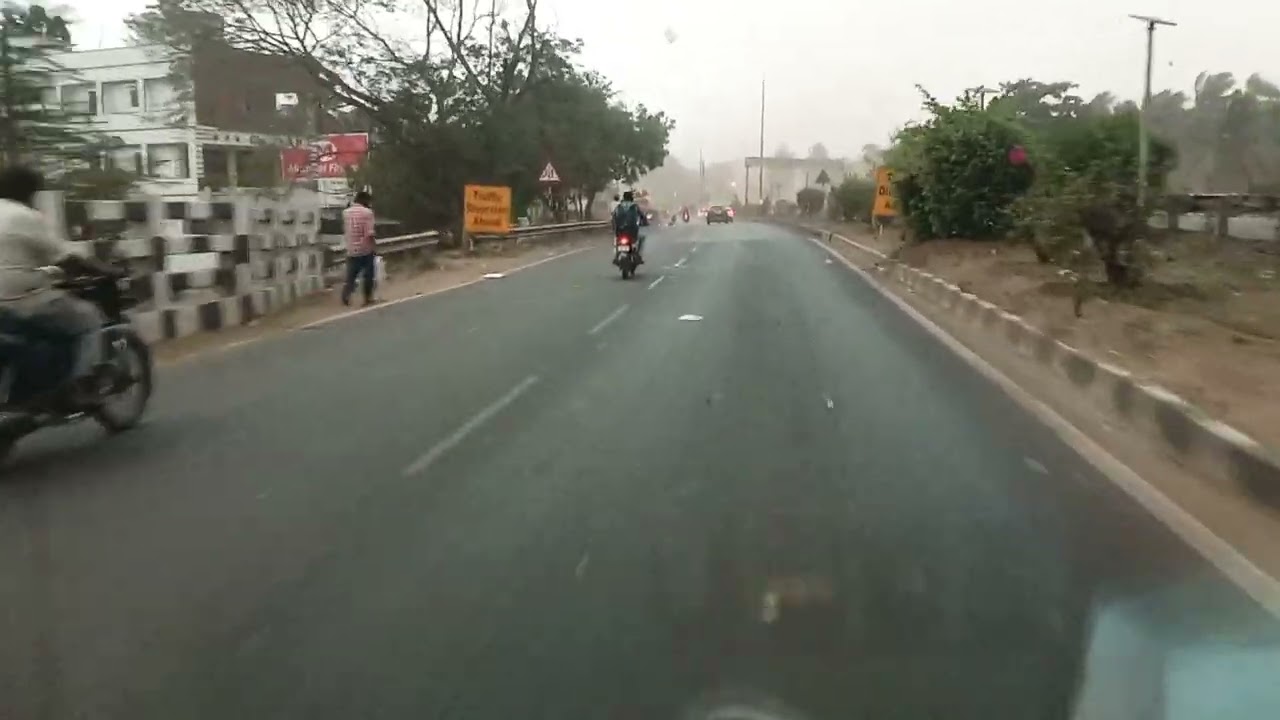 Traffic jam at Ravulapalem bridge