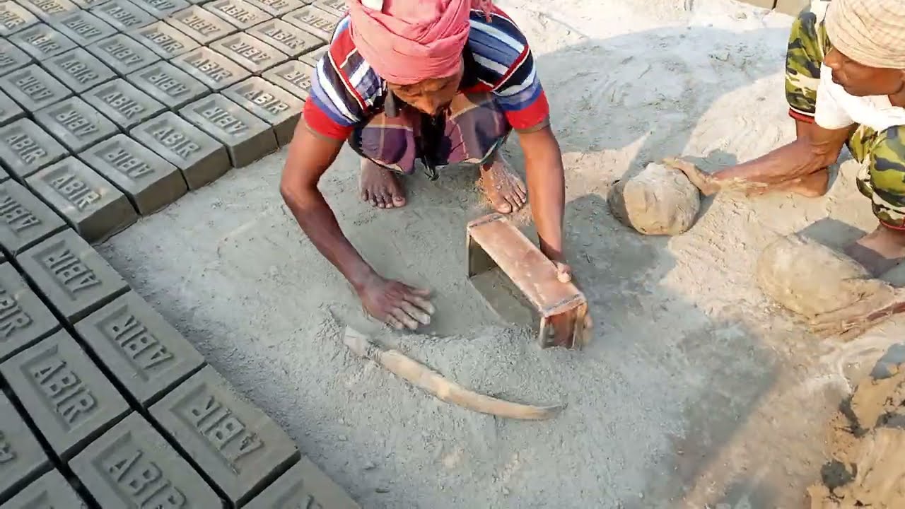 amazing brick making in Bangladesh