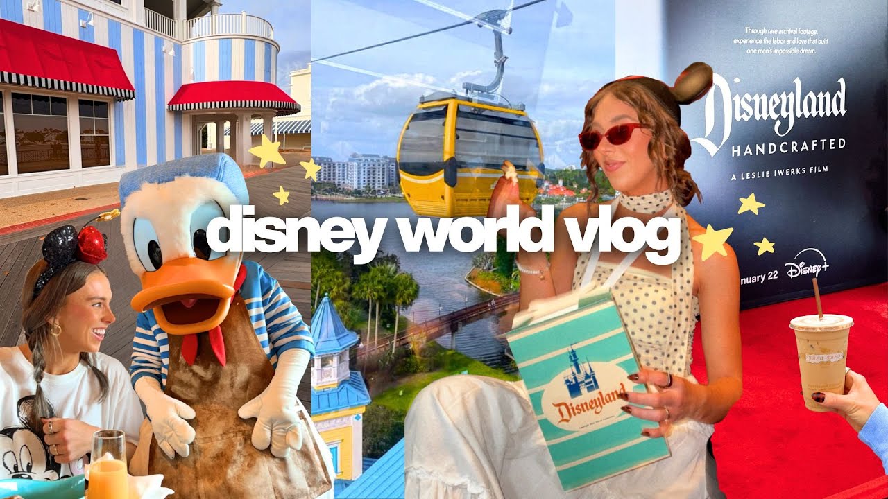 DISNEY WORLD VLOG!✨Hosted by Disney, Disneyland Handcrafted, Topolino’s Terrace, Boardwalk & more!