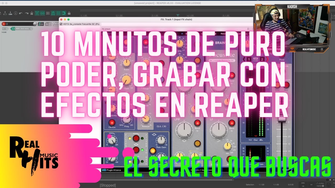 TUTORIAL REAPER, EMPIEZA A GRABAR | CÓMO UTILIZAR EFECTOS EN LA GRABACIÓN FÁCILMENTE!!
