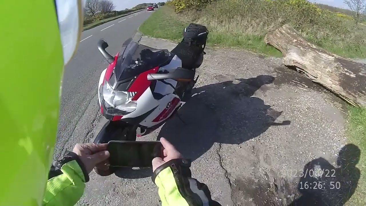 Come with me for a ride on my BMW K1300s as I leave Gatwick on a sunny ride home