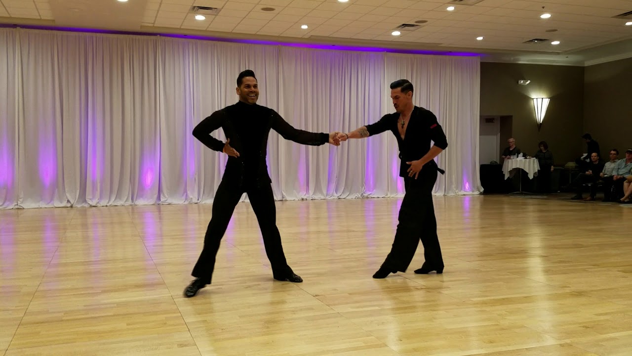 Jose Perez and Eddie Rivera Same Sex ballroom Pro show @ OBDF 2017 (RUMBA-CHACHA)