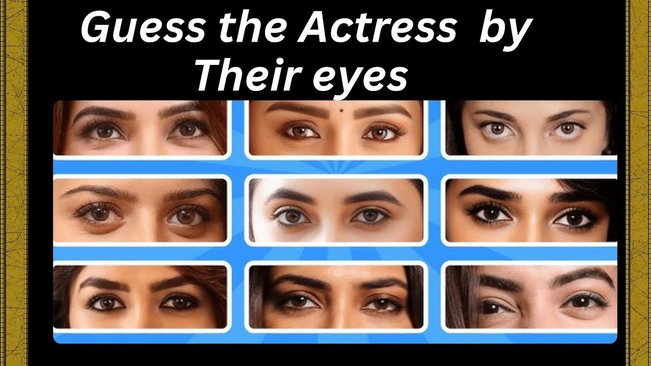 Guess the kollywood actress by their eyes | Tamil cinema actress | Riddles | eye Quiz | Yosingappa 