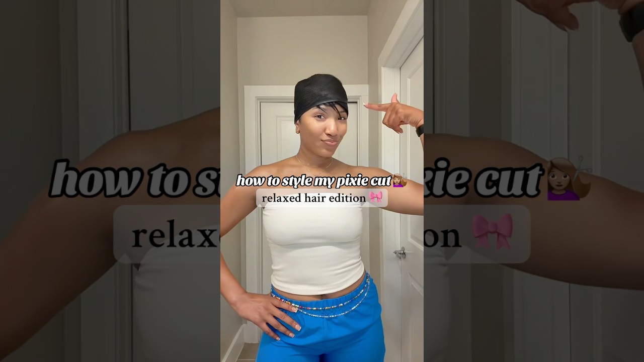 HOW TO STYLE PIXIE CUT‼️💇🏽&zwj;♀️🎀