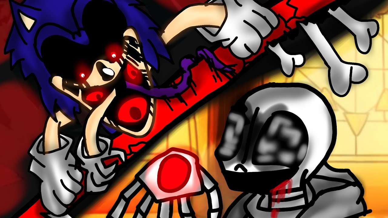 [Dc2/battle]Sonic EXE VS Last Breath sans