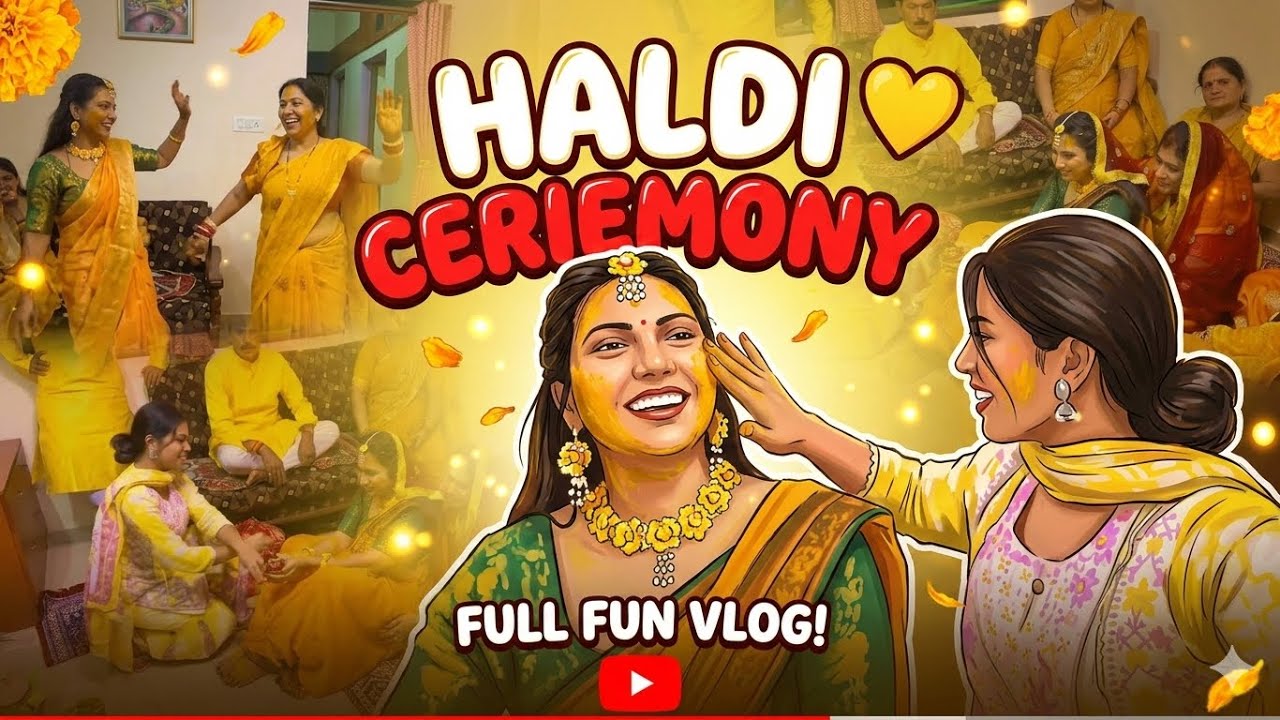 Haldi Ceremony 💛 Full Fun Vlog
