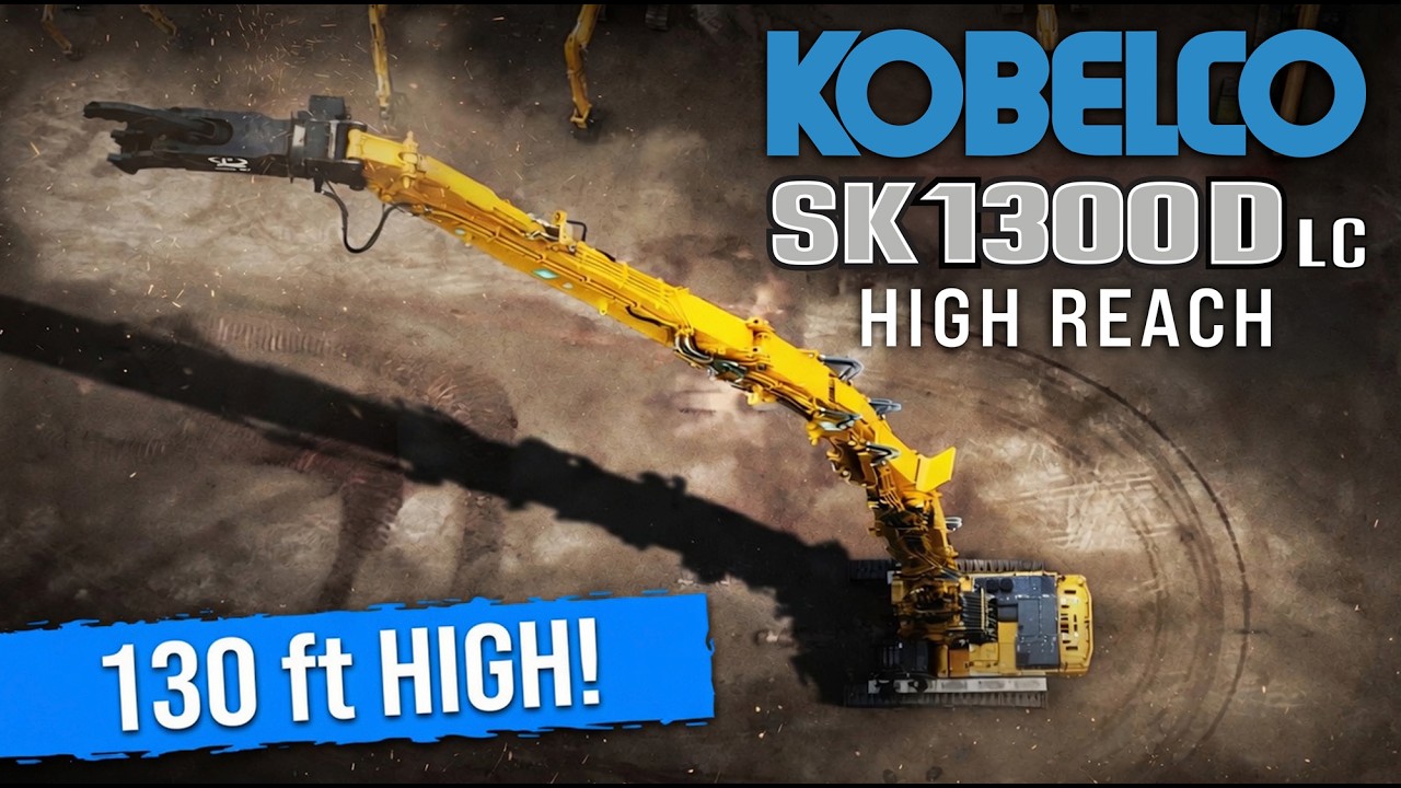 130' Ultra High Reach - The First Kobelco SK1300DLC in the U.S.