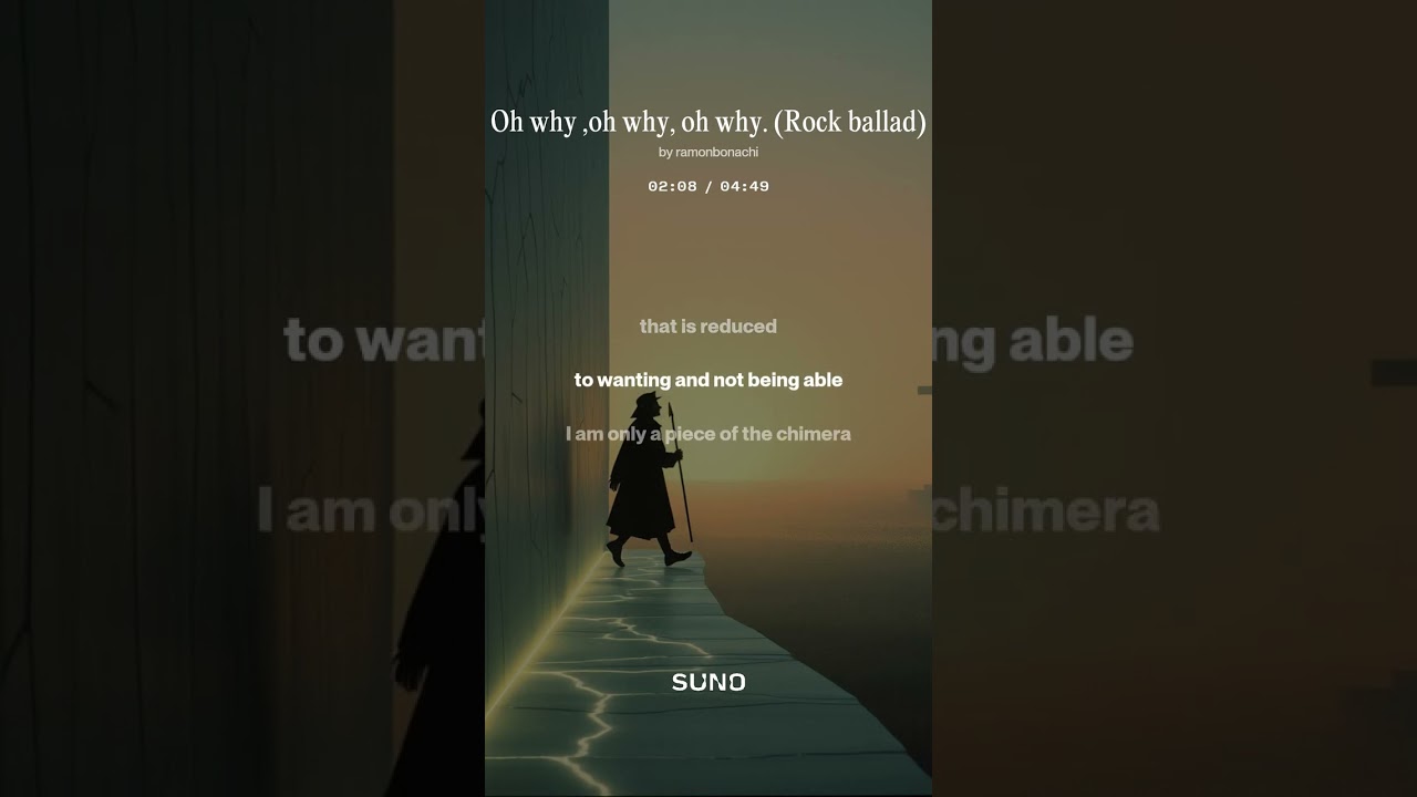 Oh why ,oh why, oh why  (Rock ballad)