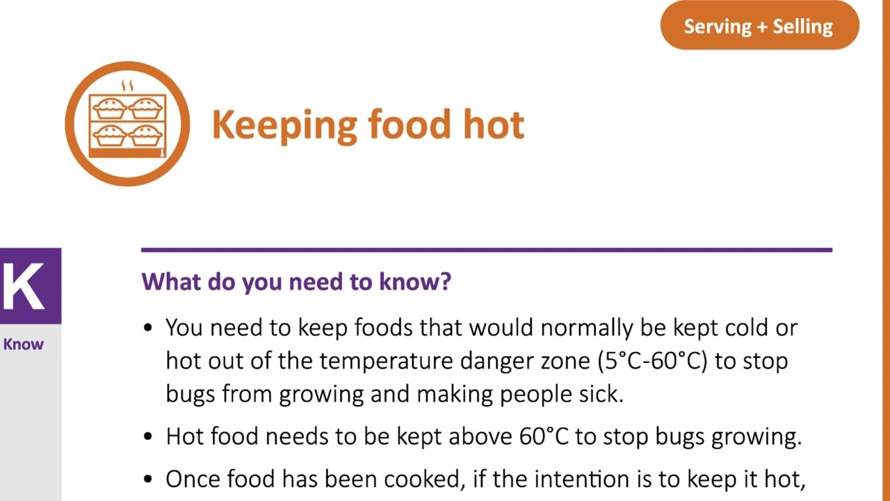 Keeping food hot