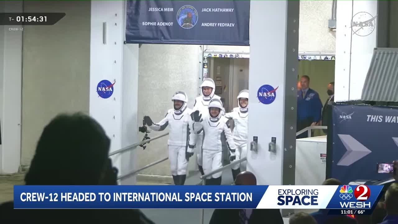 NASA's Crew-12 is headed to International Space Station after launch from Florida