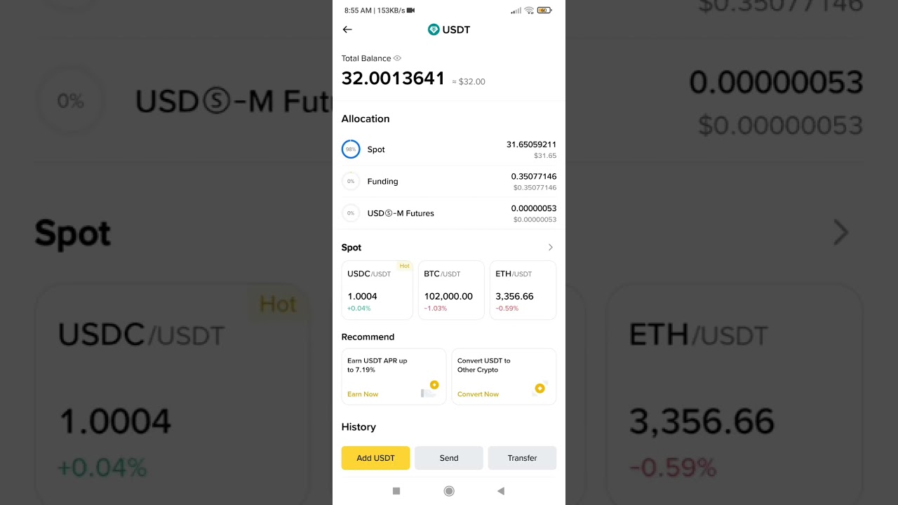 Перевод USDT с Binance на Vantage: как внести криптовалюту USDT на счет Vantage