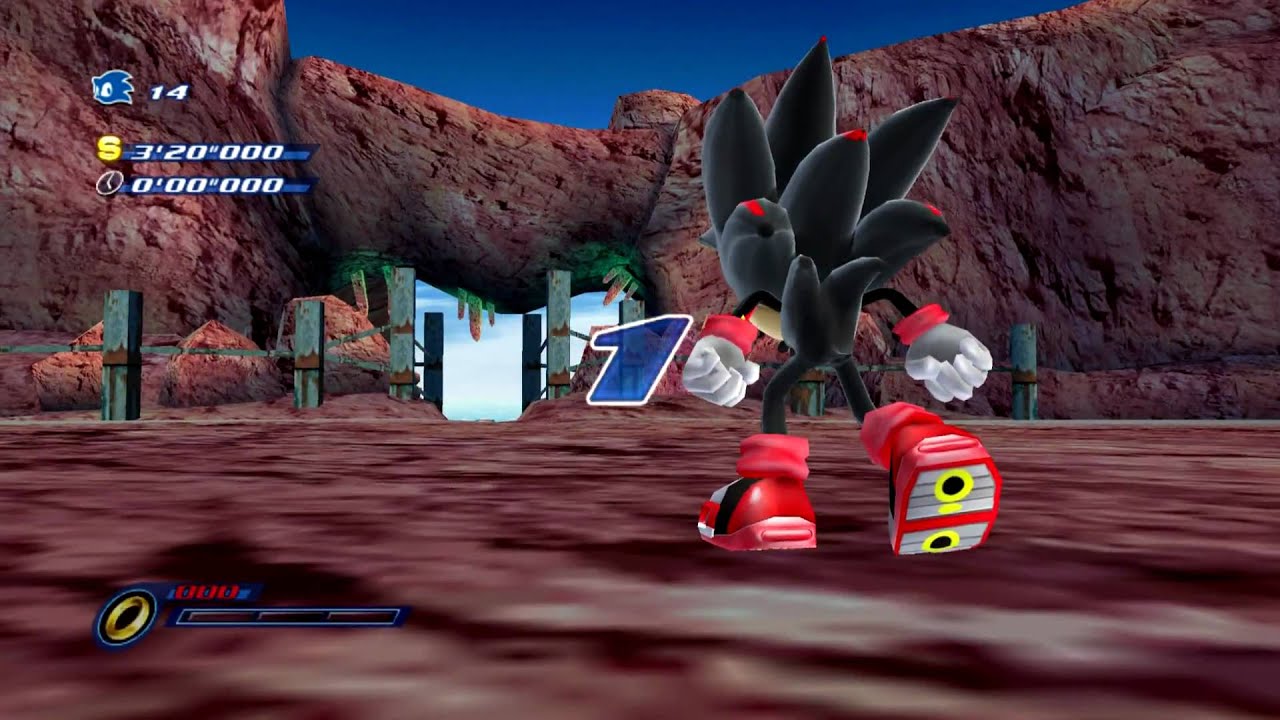 Sonic Unleashed - Red Canyon + Shadow in Sonic Unleashed