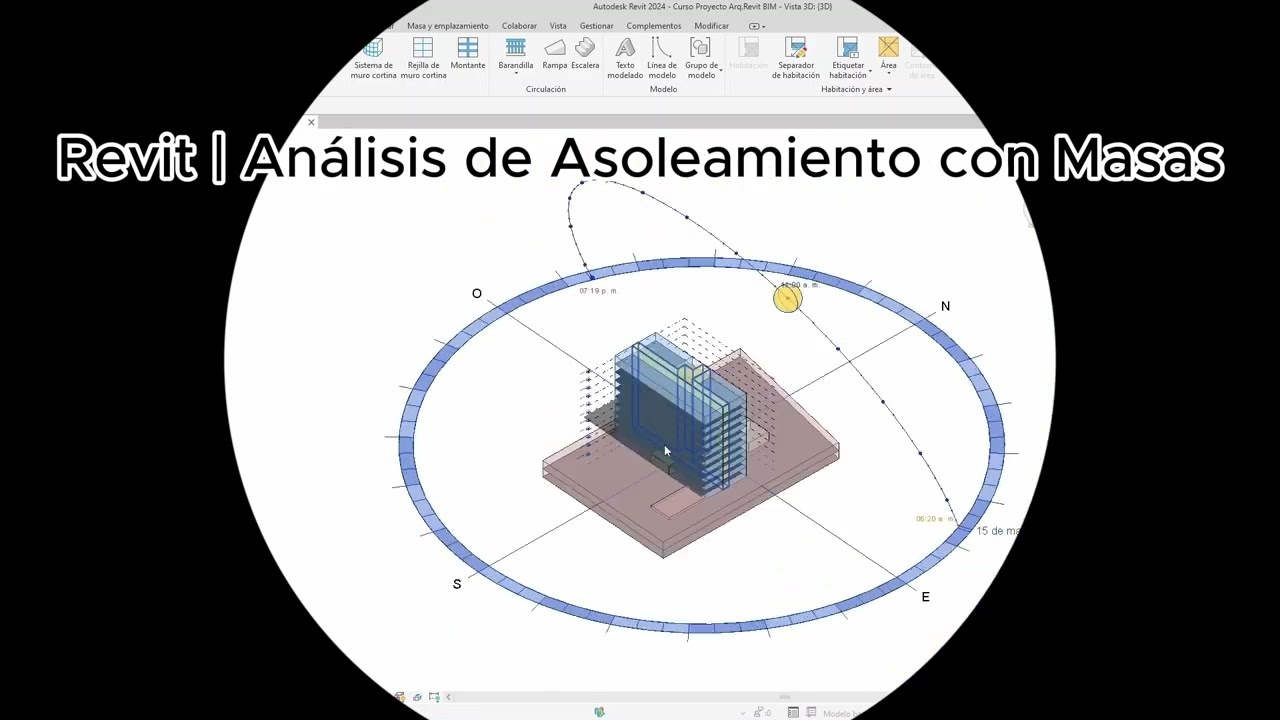 #Revit | CAMINO DE SOL Y ESTUDIO SOLAR con Masas