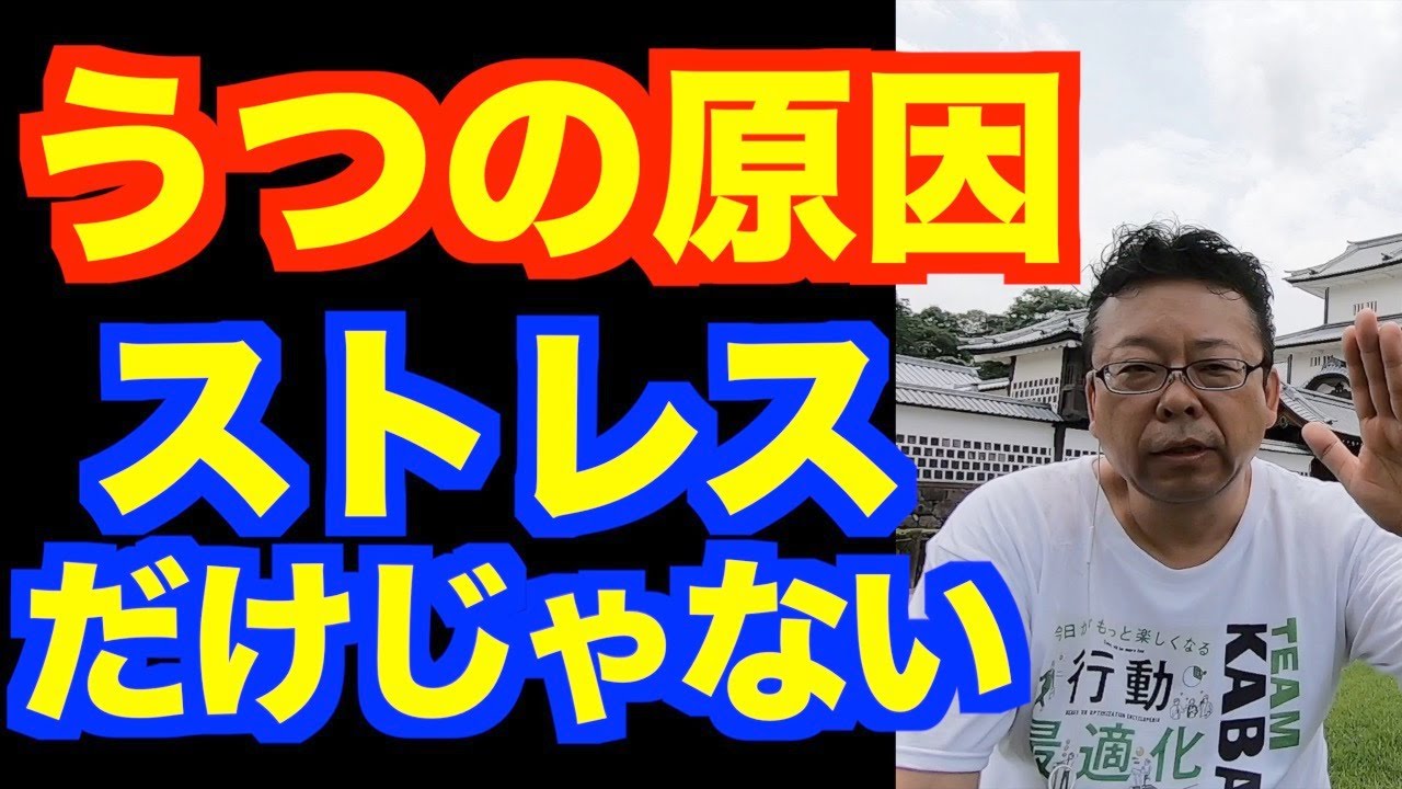 うつの原因はストレスか？【精神科医・樺沢紫苑】