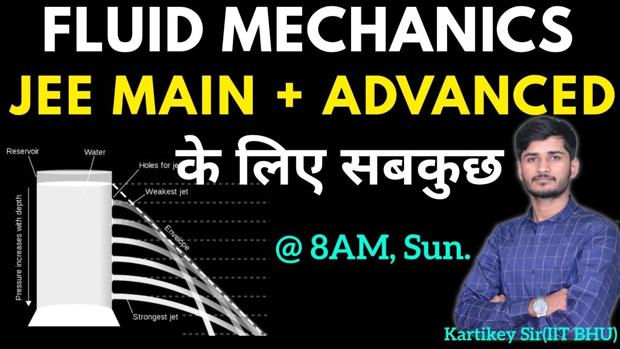 Complete Fluid Mechanics(P-1) | Detailed Content | for JEE MAIN/Advanced | By- Kartikey Sir(IIT BHU)