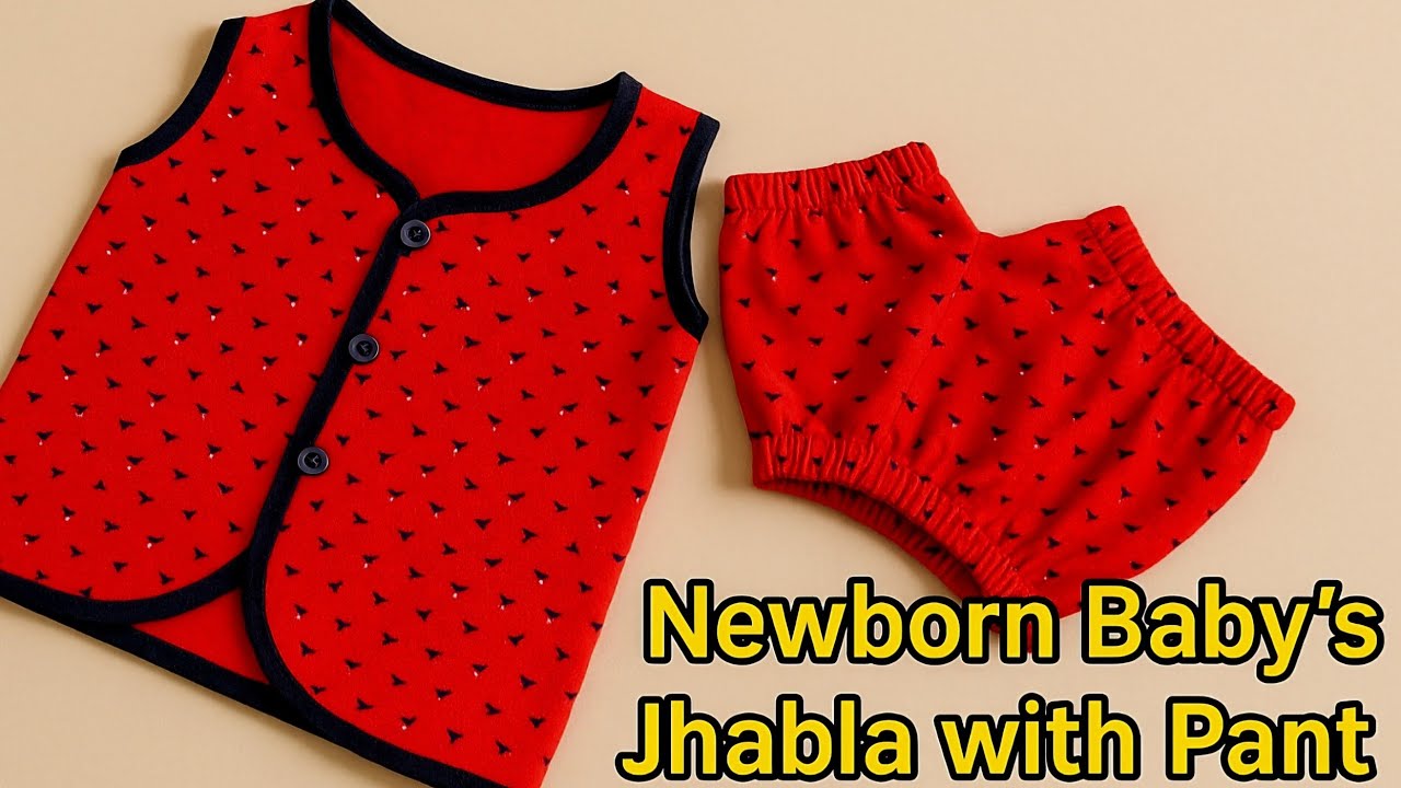 Soft Cotton Newborn Baby’s Jhabla Set ||Newborn Baby Clothes 0-3Months Cut & Sew