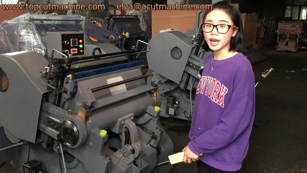 ML 750 manual die cutting and creasing machine