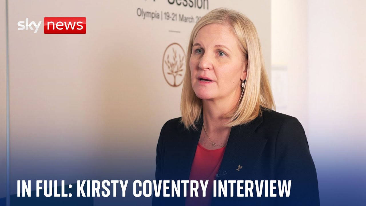 Incoming IOC president Kirsty Coventry opposes banning countries at war from Olympics