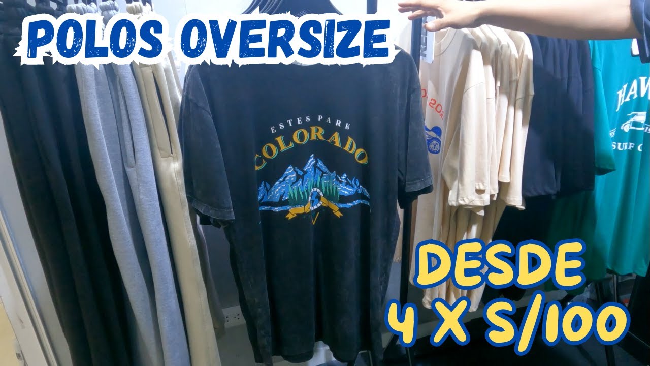 POLOS OVERSIZE GAMARRA desde 4 X S/100 | POLOS GAMARRA 2024 | ROPA EN GAMARRA 2024 | Será cierto??🤔