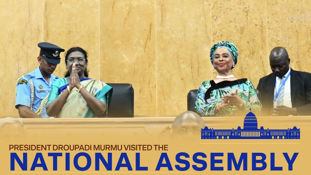 President Droupadi Murmu visited the National Assembly of Angola at Luanda