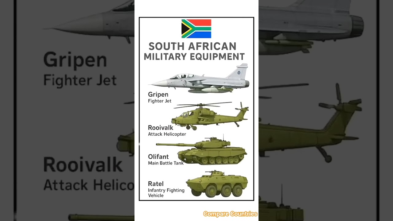 South African Military Equipment Showcase Gripen, Rooivalk, Olifant, Ratel