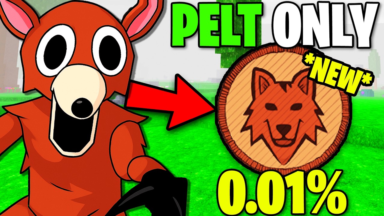 Using ONLY PELT TRADER LOOT To Survive 99 Nights In The Forest!