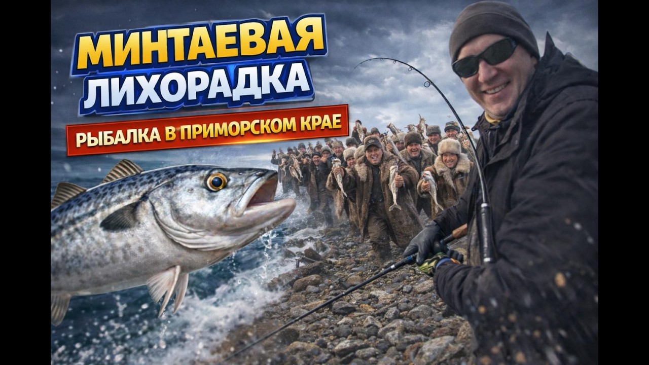 Владивосток 2025: Рыбалка, Минтай рвёт удочки! Рыбаки уносят тонны рыбы, эпичная рыбалка с берега!