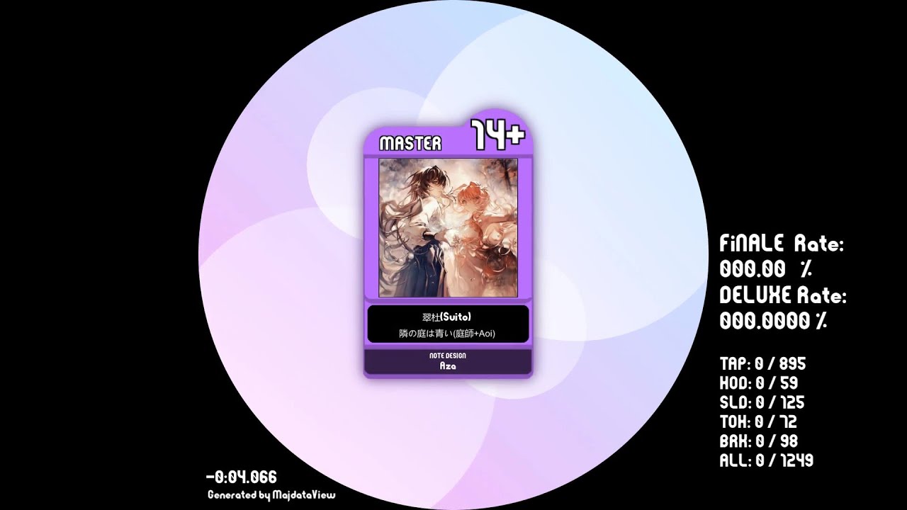 翠杜 Suito [ maimai 創作譜面 MASTER 14+ DX ]