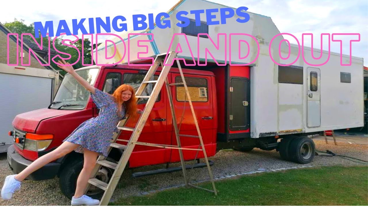 Making a one of a kind sofa bed using recycled aluminium for our Mercedes Vario Doka camper. EP12