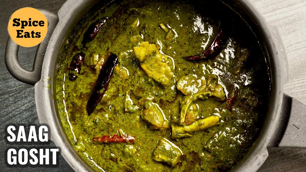 SAAG MEAT | DHABA WALI SAAG MEAT RECIPE | PALAK GOSHT RESTAURANT STYLE