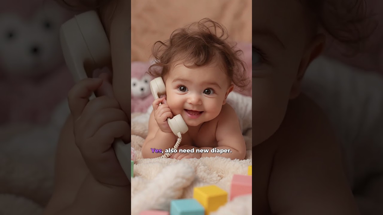 Baby&rsquo;s First Phone Call #englishlanguage #englishlearningclass #speakingpractice