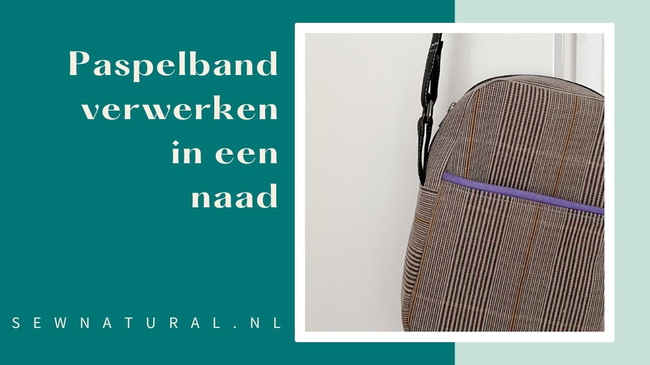 DIY - Paspelband meenaaien in een naad