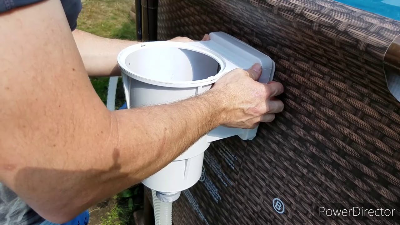 Installing Hayward skimmer, the best upgrade possible, Coleman Intex Best Way pool,