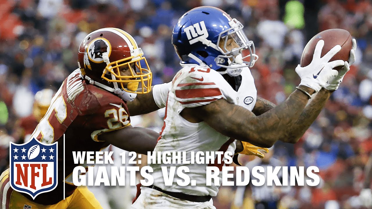 Giants vs. Redskins | Week 12 Highlights | NFL