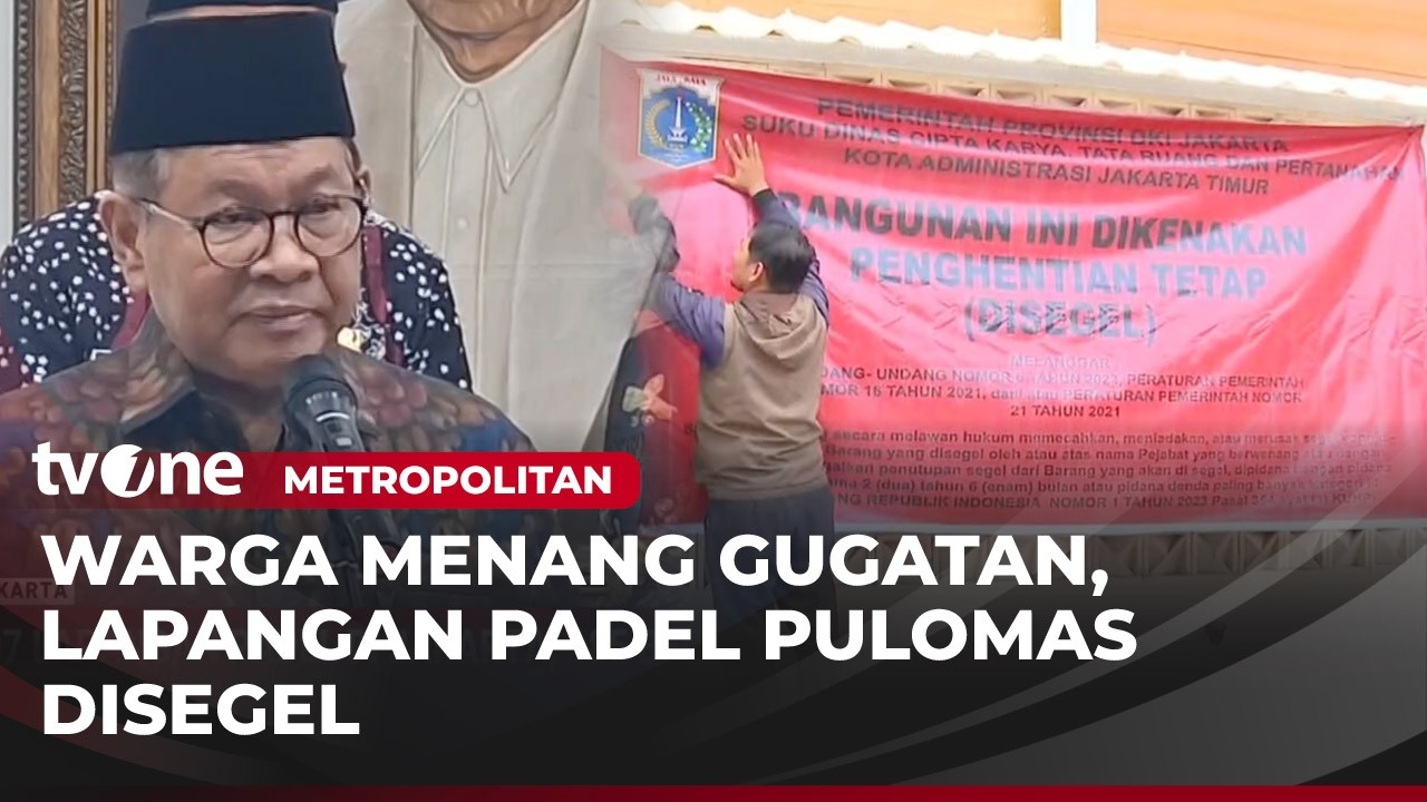 Lapangan Padel di Pulomas Disegel | Metropolitan