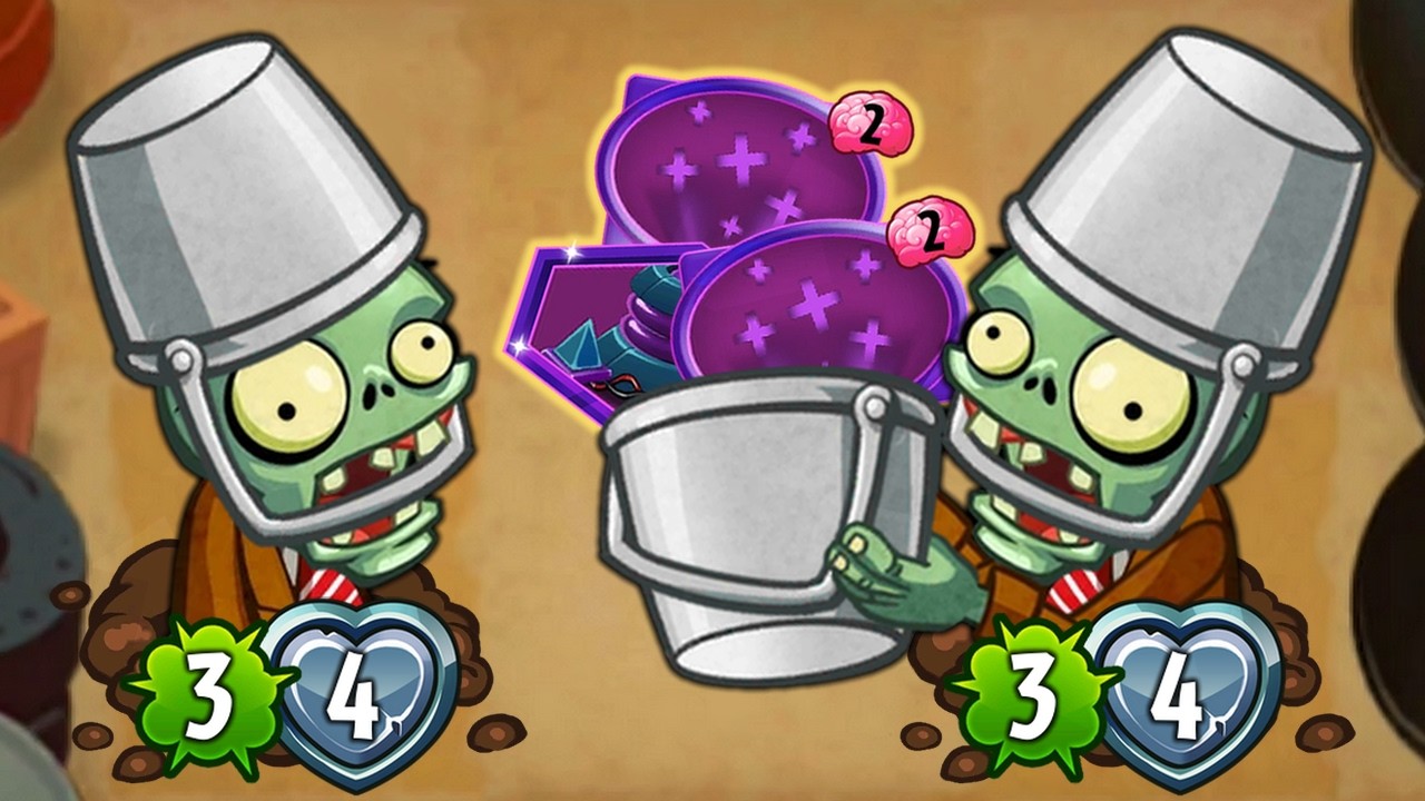 Leaping WEAK Buckethead Zombies in PvZ Heroes