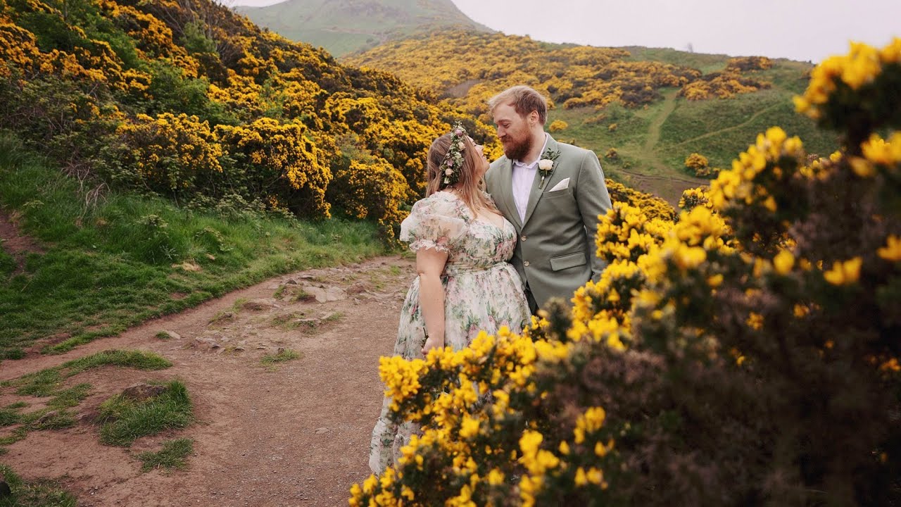 Enchanting Scottish Elopement in Edinburgh  - Katy & Mark - St Anthony's Chapel Arthurs Seat