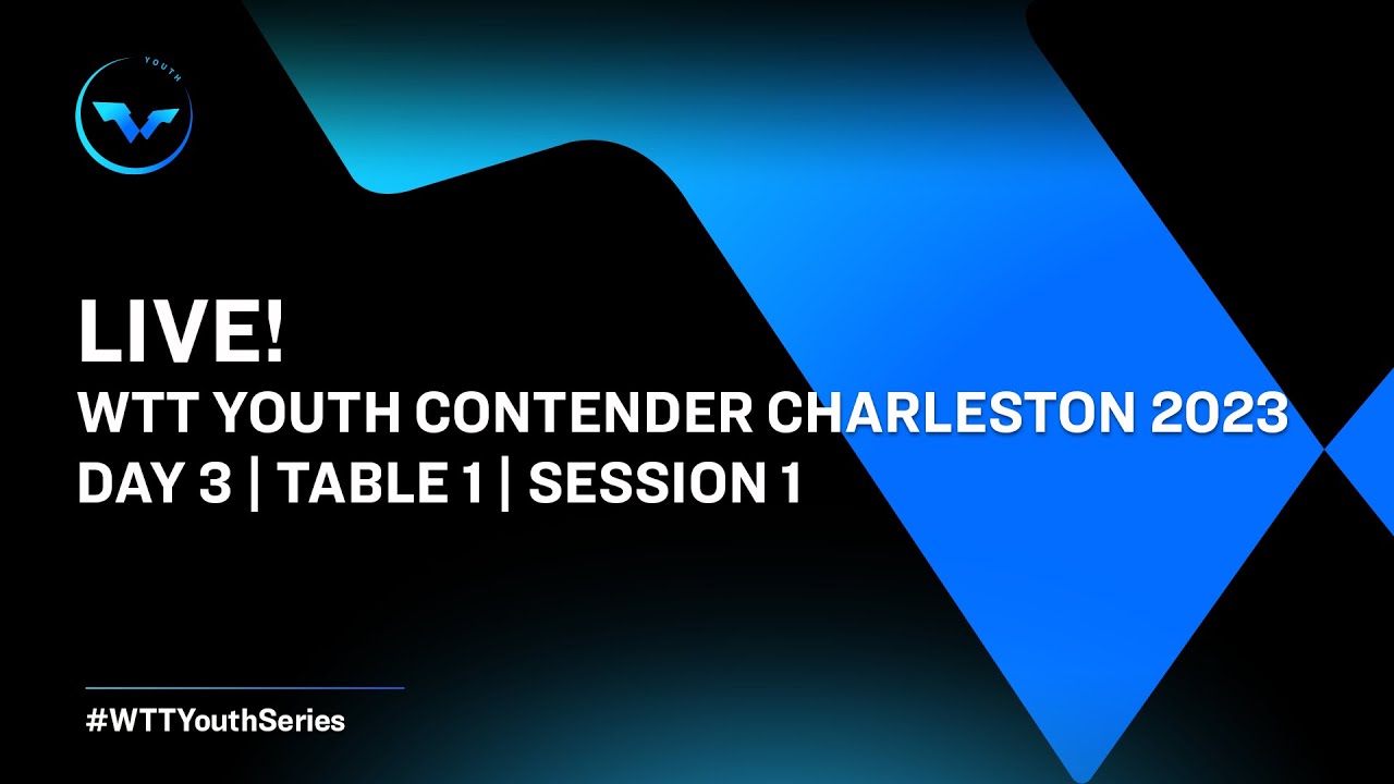 LIVE! | T1 | Day 3 | WTT Youth Contender Charleston 2023 | Session 1