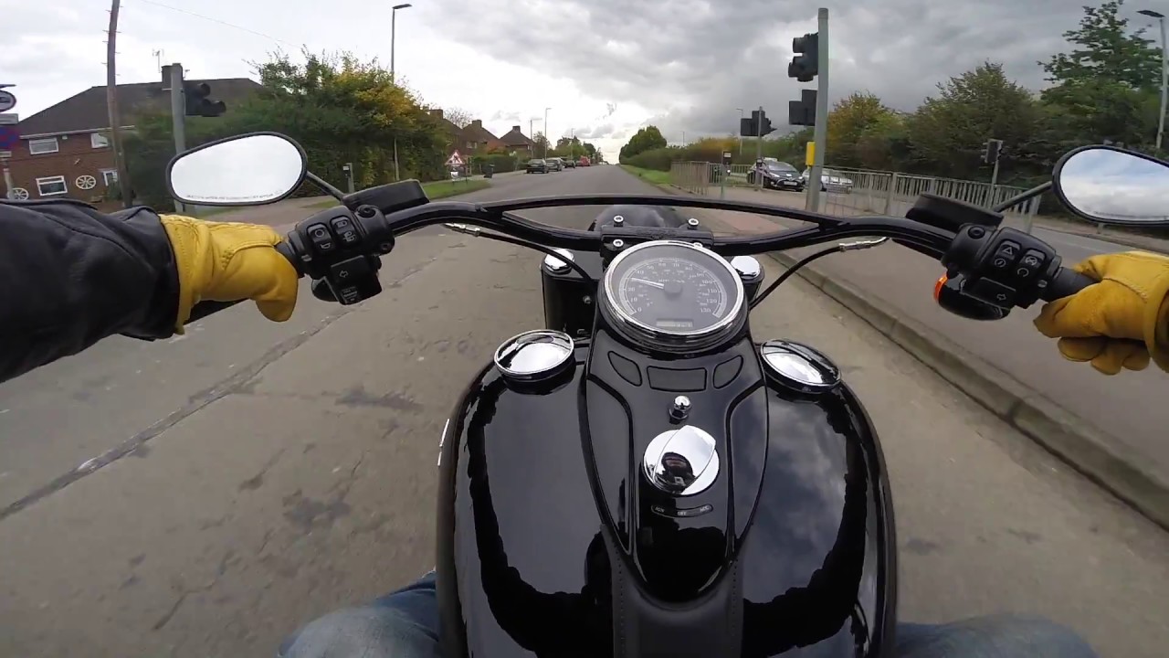 First ride on Harley Softail Slim 