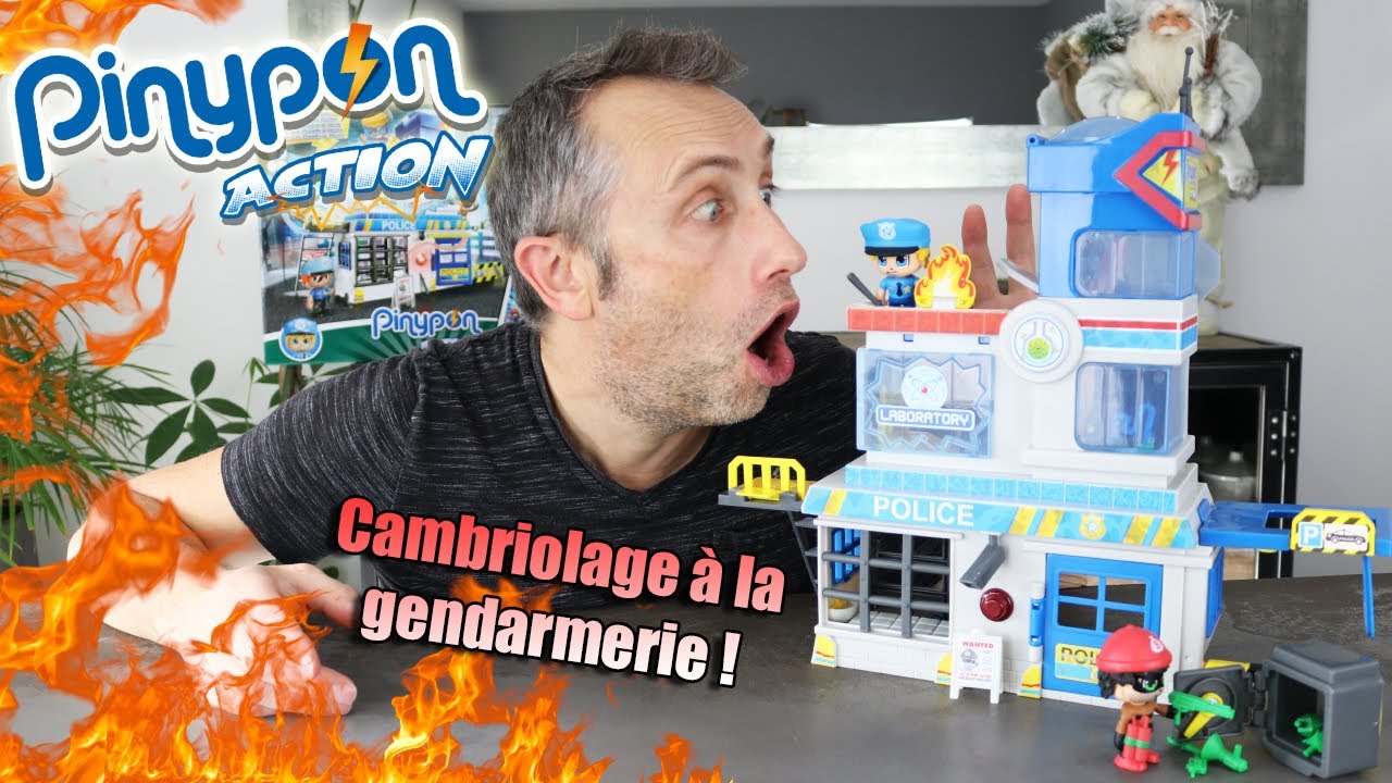 CAMBRIOLAGE au COMMISSARIAT de POLICE ! Super PINYPON vole à la rescousse ! Pinypon Action !