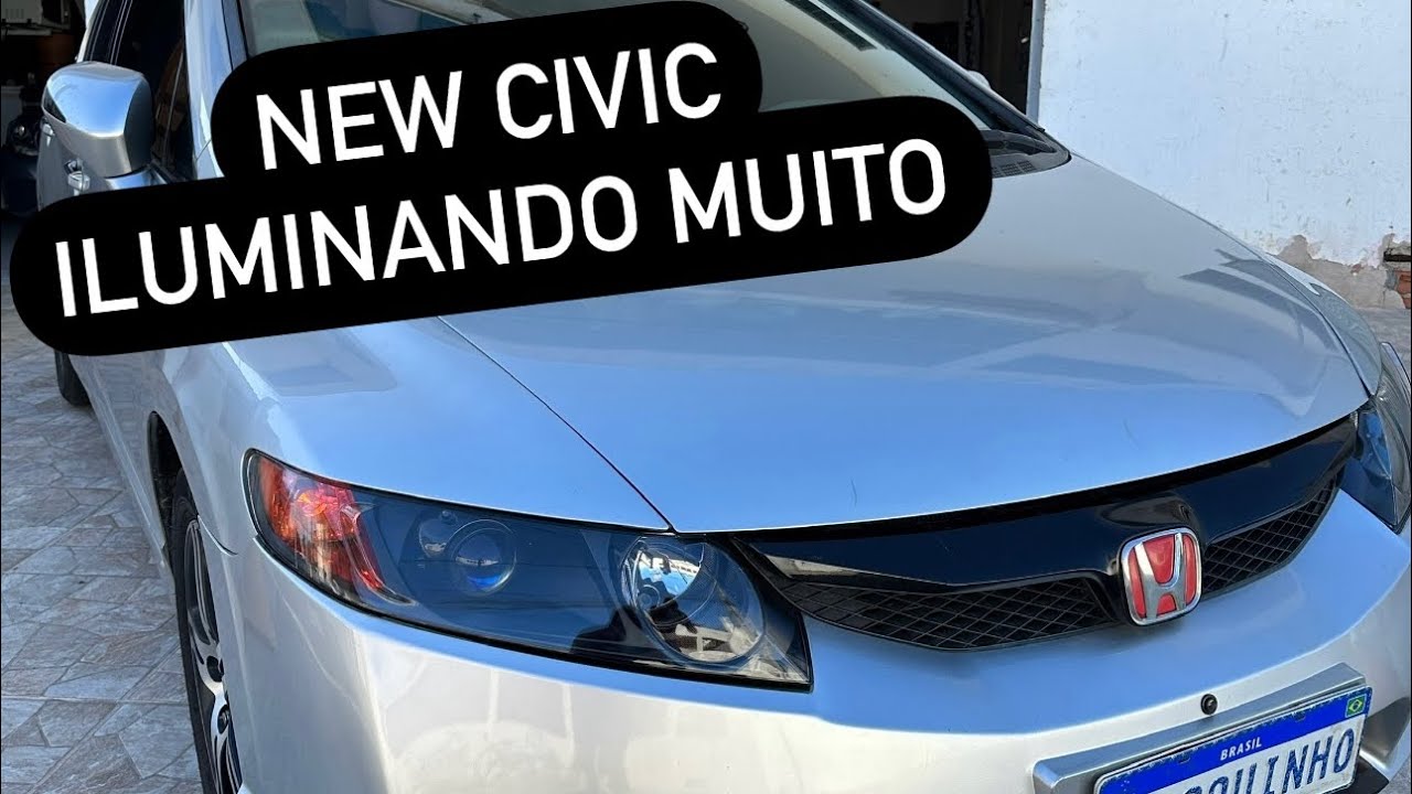 Civic com projetor e farol de milha 