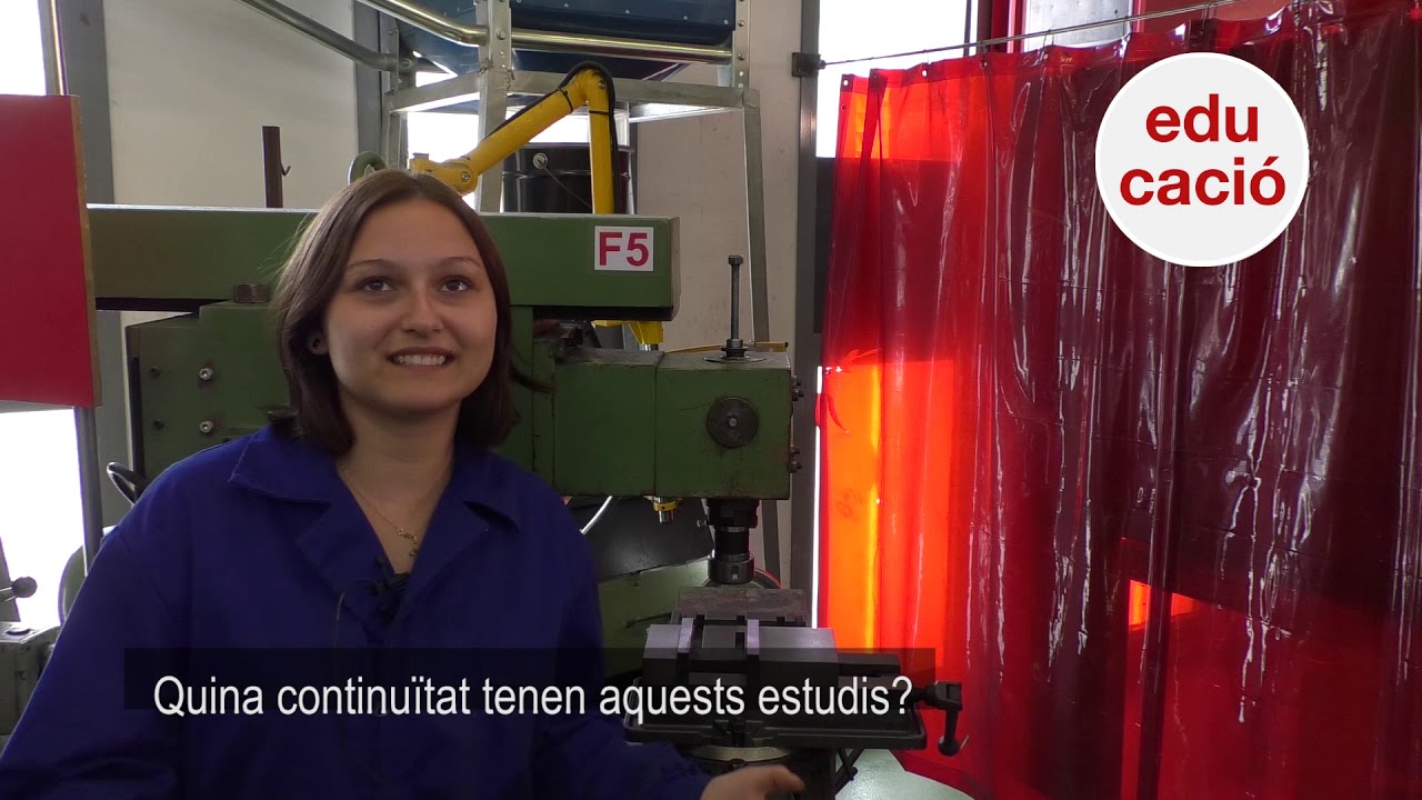 Entrevista a la Gabriela, alumna del cicle mitjà d'FP de mecanització de l'Institut de Vic