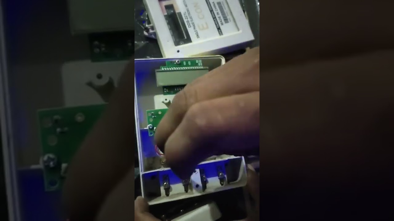 electric digital meter repair  #shorts #electricmeter
