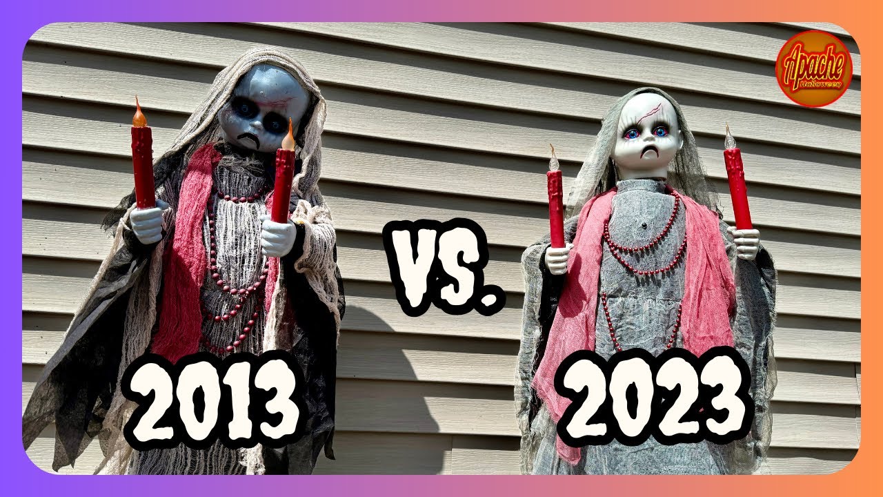 Какой аниматроник лучше? Сравнение Spirit Halloween Grave Watcher (2013 и 2023)