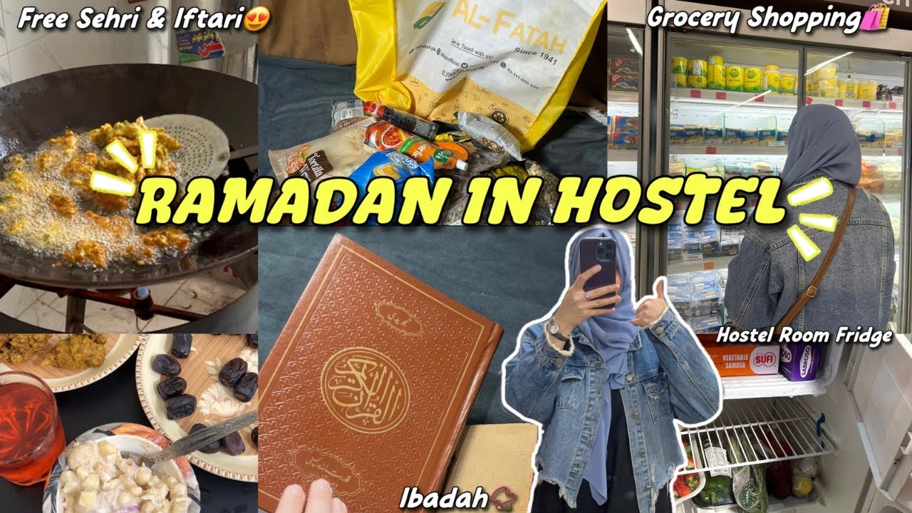RAMADAN IN HOSTEL🌙 | Free Sehri & Iftari😍 | Grocery Shopping | Abial Vlogs